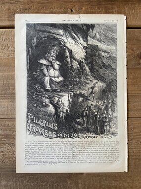 Thomas Nast, Harper's Weekly, Antique Print, Political Cartoon